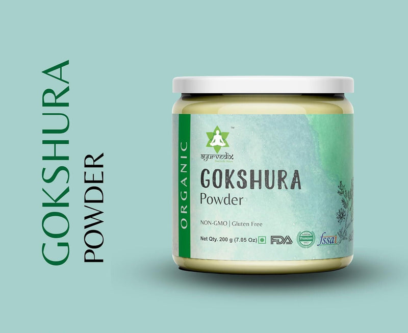 Organic Gokhru/Gokhsura Powder, Tribulus Terrestris Powder Herbal Supplement for Urinary Support and Flow, Non-GMO | Gluten Free - 200gm/7.05oz 7.05 Ounce (Pack of 1) - BeesActive Australia