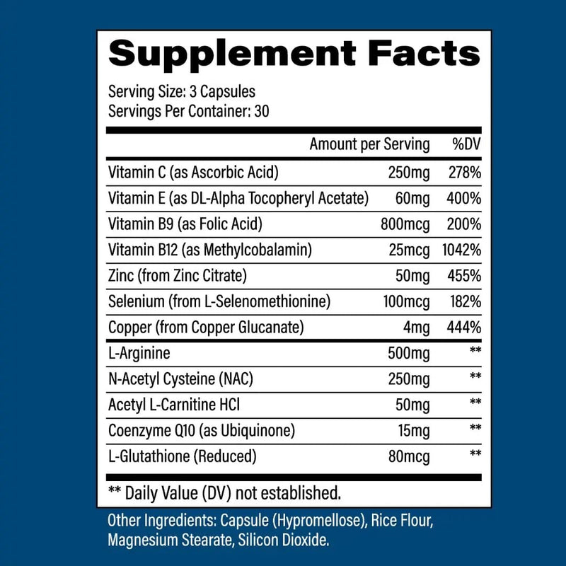Male Fertility Supplement for Men, Doctor Formulated, Motility, Count | Mens Prenatal Vitamins for Conception with CoQ10, Zinc, NAC, Folic Acid; 90 Vegan Capsules, Made in USA, 1 Month Supply