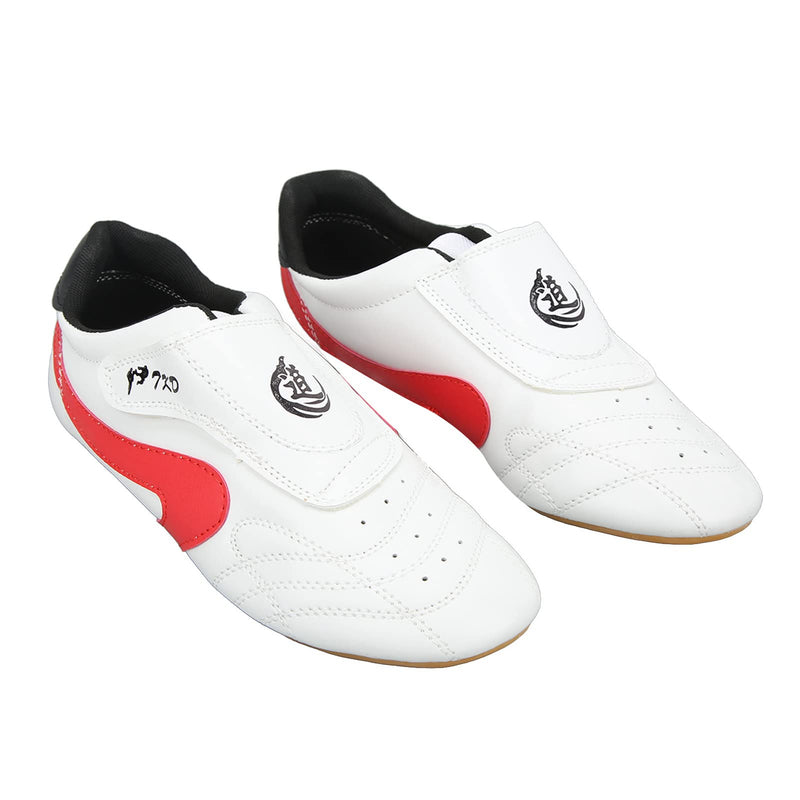 Taekwondo Shoes Unisex Adults PU Leather Oxford Soles Breathable Sport Gym Shoes for Boxing Kung Fu Tai Chi (41)