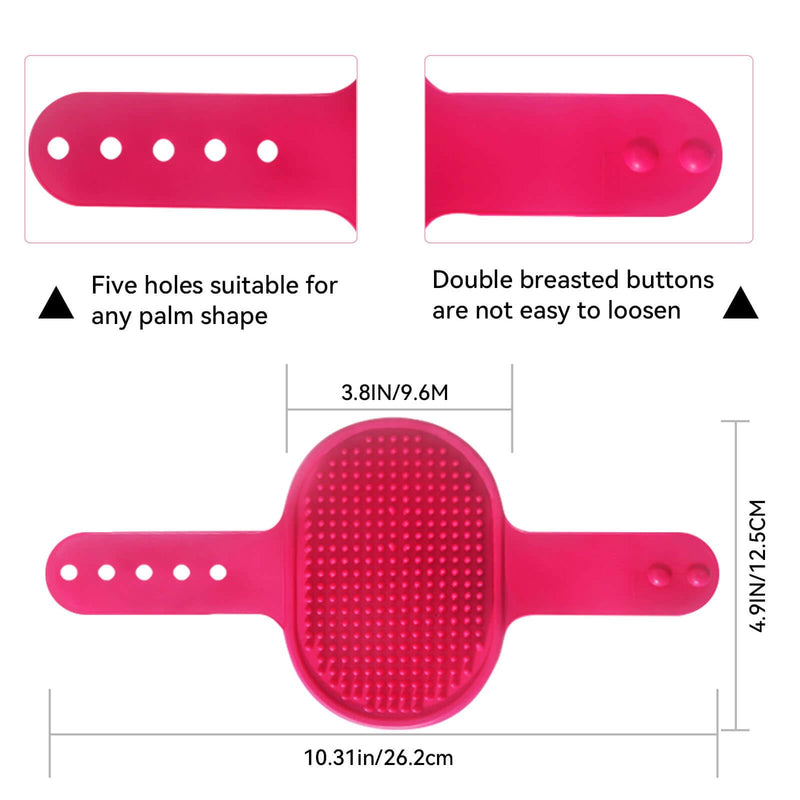 Dog bath brush DSOE dog shmpoo brush massage brush of dog cleaning and beauty set 2 pcs (Tapered brush head, Blue + Green) Tapered brush head - BeesActive Australia