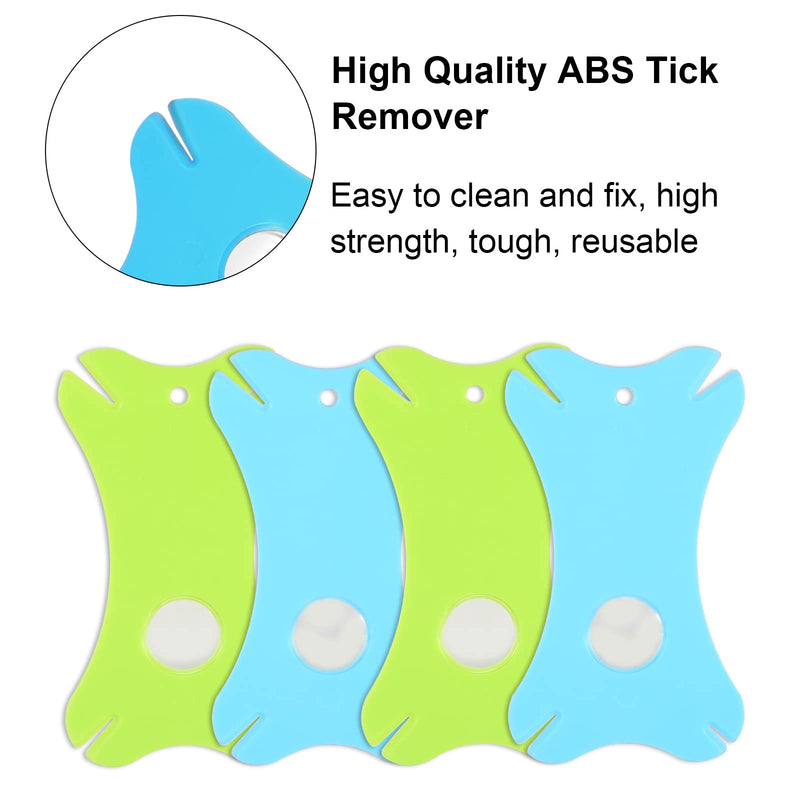 CAINCAY tick card with magnifying glass, 4 pieces of tick cards for ticks, tick card for children, tick card for people, children, dogs, cats - BeesActive Australia