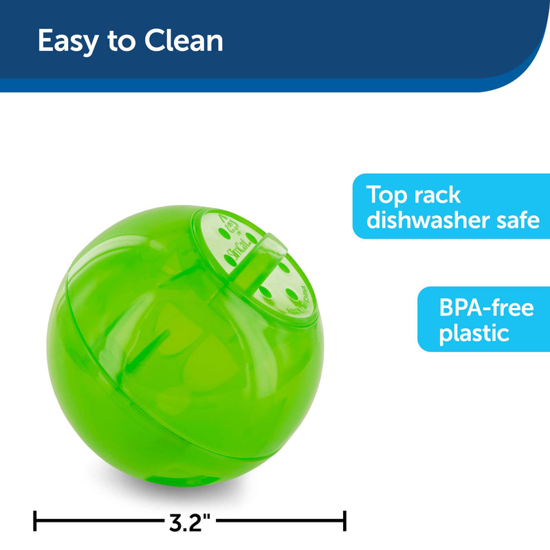 PetSafe Slimcat Feeder Ball - Interactive Game for Your Cat - Fill with Food and Treats - Green - BeesActive Australia