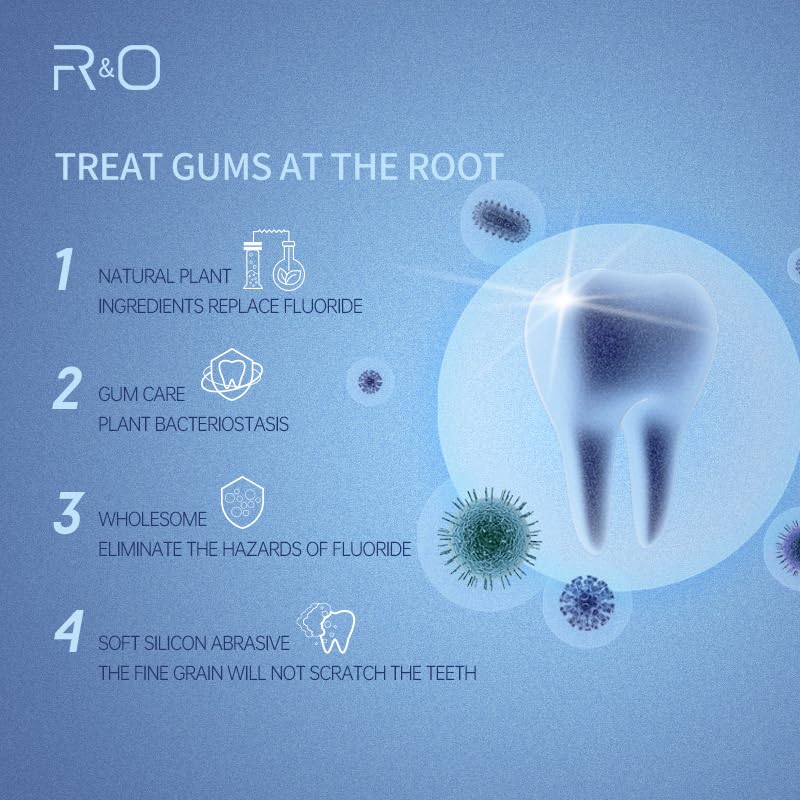 R&O Ageratum Whitening Toothpaste with Bamboo Charcoal, 3.53 oz - Removes Stubborn Stains, Great for Teeth Whitening, Reduces Plaque, Promotes Oral Health with Long - Lasting Fresh Breath (3 Tubes)