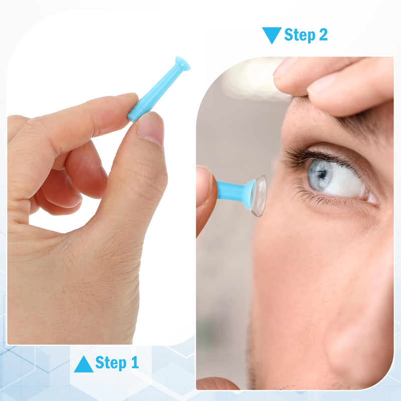 JIEYAO 6Pcs Contact Lens Remover Tool, Hard Contact Lens Plunger Silicone Eye Suction Cup Scleral Lenses Removal Tool for RGP