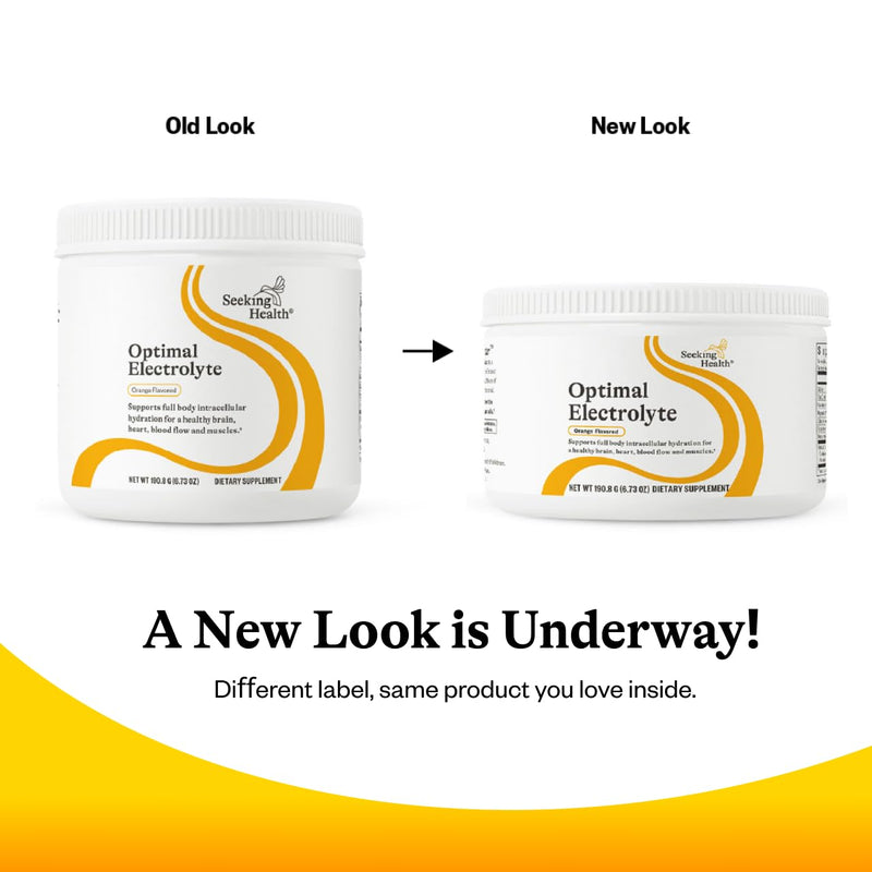 Seeking Health Optimal Electrolyte Powder, Orange Flavor, Healthy Energy and Endurance Support, Promotes Hydration and Healthy Muscles, Vegan and Vegetarian (30 Servings)*
