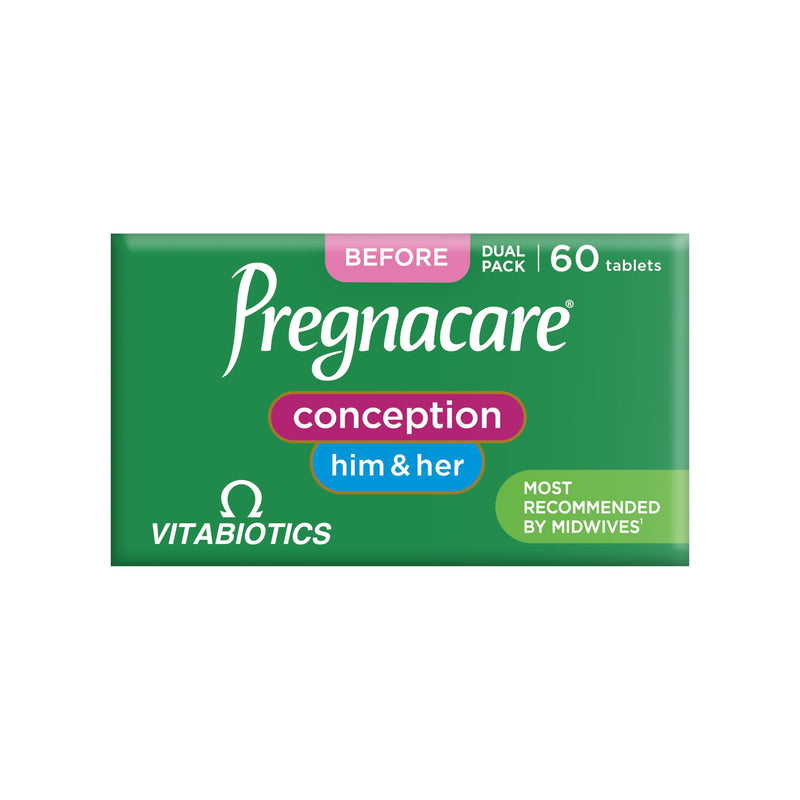 Vitabiotics - Pregnacare - His & Her Conception - 2x30 Tablets 1 Count (Pack of 60)