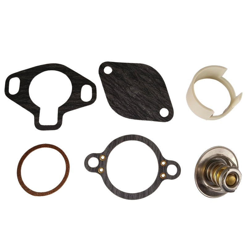 807252Q5 Thermostat Kit for Mercruiser V6&V8 GM Engines 4.3L 5.0L 5.7L 7.4L 8.2L 1987-2016 with 160° T-stat 807252T2 18-3647