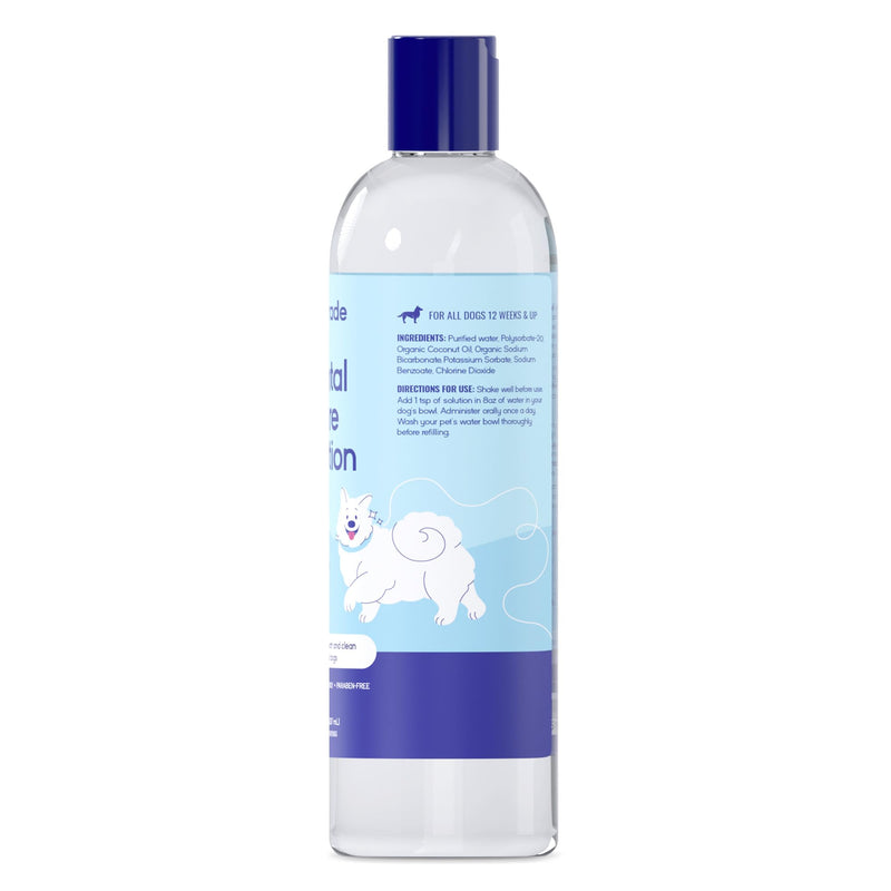 PupGrade Dental Care Water Additive Solution - Advanced Oral Care for Dogs - Dental Rinse for Fresh Breath to Fight Against Bad Breath, Plaque, and Tartar - PawsPlanet Australia