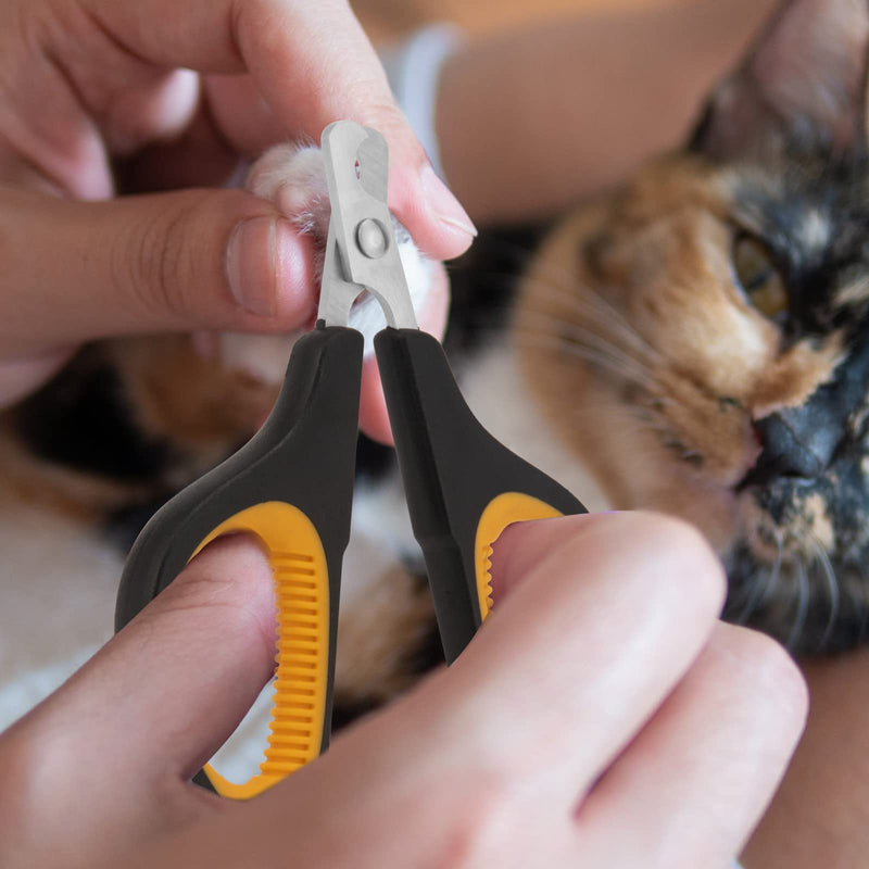 Cat Nail Clipper, Premium Dog Nail Clippers Trimmers Cat Claw Pet Nail Clippers Professional Ergonomic Anti-Slip Small Animals Grooming Tool for Kitten Cats Puppy Birds Hedgehogs Rabbits Hamsters - BeesActive Australia