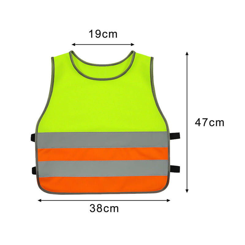 GOOFIT High Visibility Reflective Safety Vest Children's Bicycle Safety Vest Running Lightweight Vest Reflective Vest for School Walking and Playing Boys Girls 3