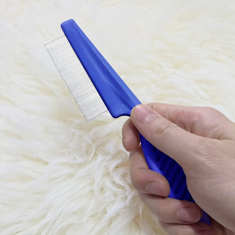 Kopal Flea Combs & Lice Combs for Dogs and Cats, Fine Tooth Combs 3-pc, Blue - BeesActive Australia