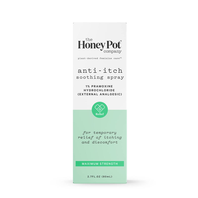The Honey Pot Company - Feminine Anti-Itch Spray -At Home or On The Go Medicated Spray to Relieve Itch and Irritation. Maximum Strength - 2.71 fl. Oz. - BeesActive Australia