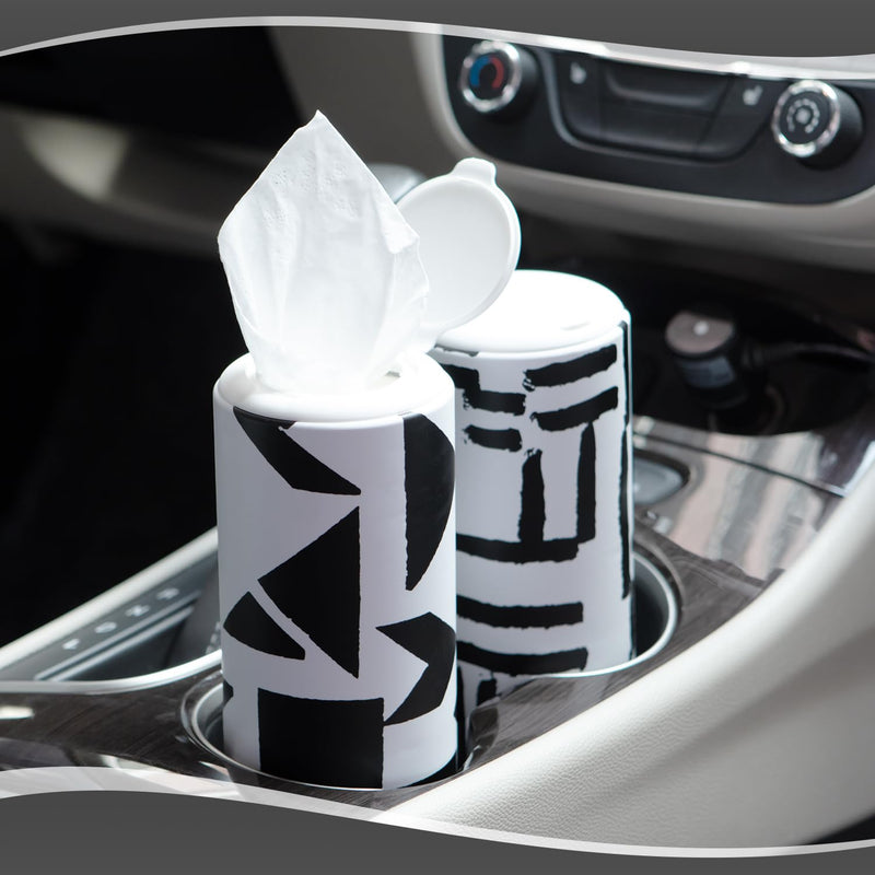 Car Tissues with Lotion, 4 Packs Car Tissue Cylinder, Round Tissues Holder for Car, Perfect Fit for Car Cup Holder, Facial Tissues Tube Box, Travel Tissues Packs - BeesActive Australia