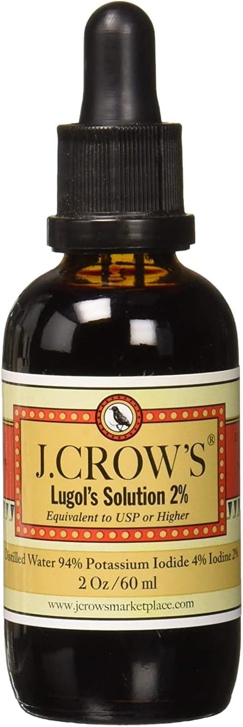 J.CROW'S¬Æ Lugol's 2% Iodine Solution & 'Folk Medicine' Book Bundle: Essential Iodine Formulation Since 1829 Paired with a New England Almanac of Natural Health Care Knowledge - BeesActive Australia