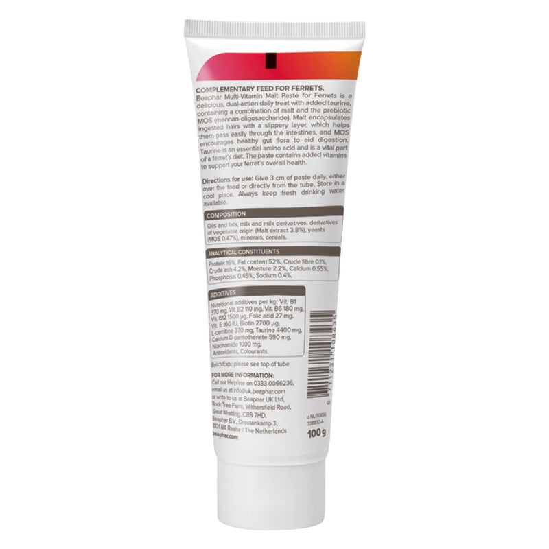 Beaphar Vitamin/Malt Paste for Ferrets 100 g (Pack of 3)
