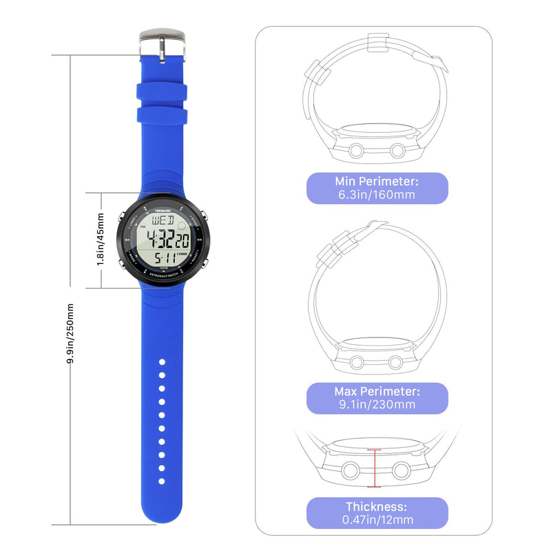 10 ATM Water Resistant Sports Watch for Swimming and Diving, with Functions of Stopwatch, Countdown, Dual Time, Alarm Clock, 12 and 24 Hour Format Switchable - BeesActive Australia