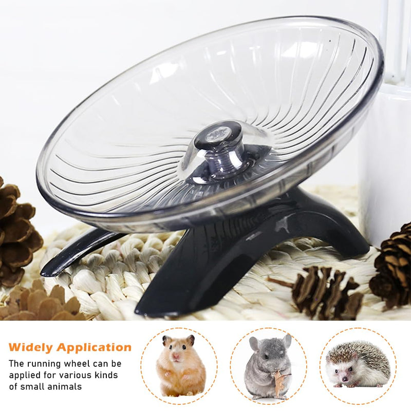 Hermit Crabs Wheel, Hamster Running Wheel,Mouse Wheel for PP Cage,Chinchilla Wheel Attach to Cage,Tortoise Wheel,Hamster Flying Saucerm,Silent Hamster Wheel(Size:7.09inch) 7.09inch - BeesActive Australia