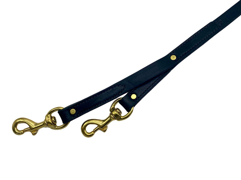 Ravenox Leather Safety Dog Leash | Secure & Versatile Lead with Dual Brass Bolt Snaps | Perfect for Prong & Martingale Collars, Harnesses | Burgundy 3/4-inch x 6 FT - BeesActive Australia