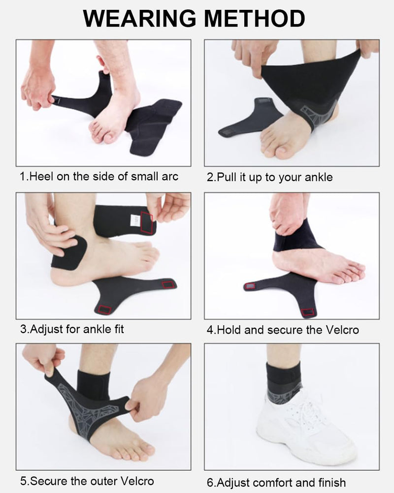 SUJAYU 2 Pack Ankle Brace & Elastic Supports for Men & Women, Ankle Support Ankle Compression Sleeve, Plantar Fasciitis Relief Achilles Tendonitis Brace Achilles Tendonitis Wrap (Pink, S/M) Pink - BeesActive Australia