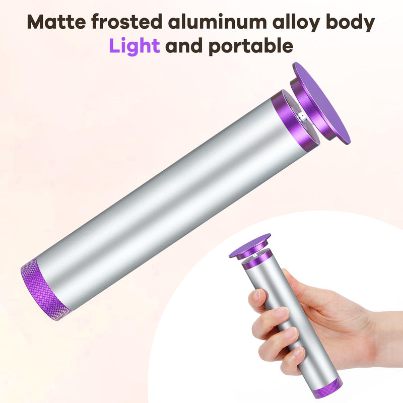 Electric Foot Callus Remover with Nano-Glass Head, Rechargeable Electric Foot File with Upgraded Powerful Metal Gear Motor, Premium Aluminum Cordless Callus Remover for Feet, Gifts for Men Women purple - BeesActive Australia