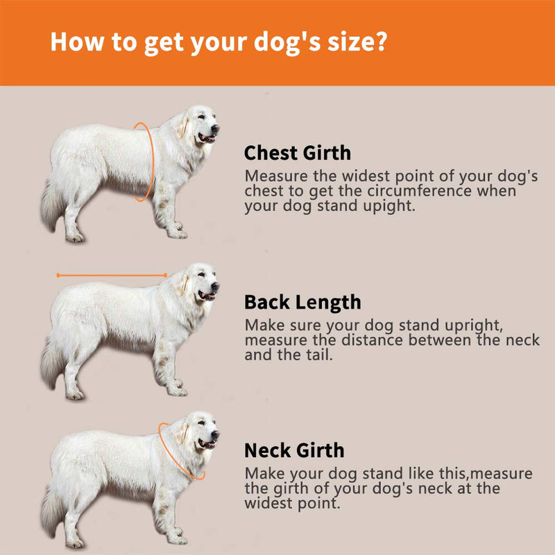 Dog Life Jacket Easy-Fit Adjustable Belt Pet Saver Swimming Safety Swimsuit Preserver with Reflective Stripes for Doggie (M, Orange) M