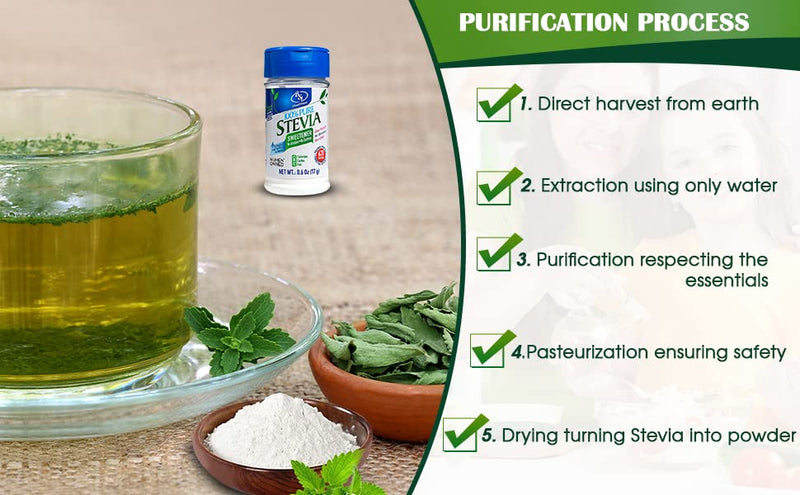 BSL 100% Pure Stevia Extract Powder Without Erythritol 0.6 Oz, No Artificial Sweetener, 620 Servings | Stevia No Erythritol | Zero Calorie & Keto Friendly, Pure Stevia Powder - BeesActive Australia