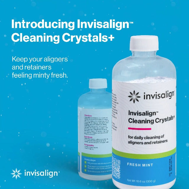 INVISALIGN Cleaning Crystals+ | Aligner and Retainer Cleaner | Mint 1 Count (Pack of 1)