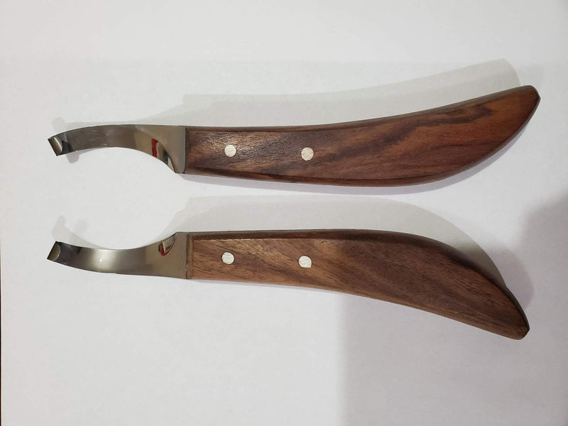 Farrier Hoof Knives Set of Left and Right Handed Razor Edge Sharped Stainless Steel - BeesActive Australia