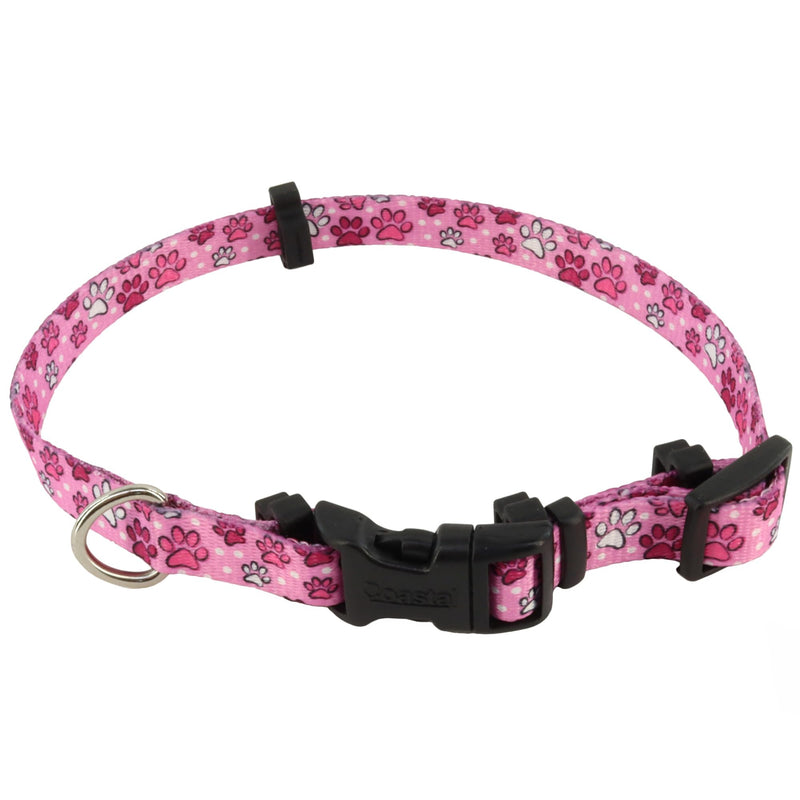 Coastal Pet SecureAway Collar Protector for Flea Collars - Adjustable pet Accessory - Protective Flea Collar for Dogs & Puppy - Multi Paws, 1" x 14-20"