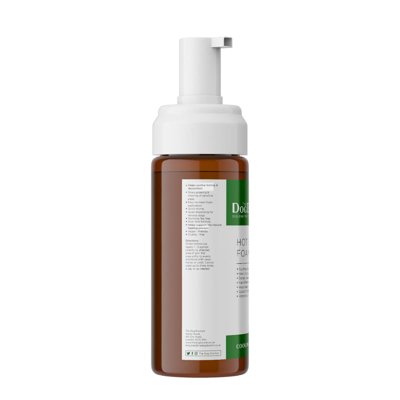 Dog Doctors Hot Spot Foam – hot spot Support for dogs, Tea Tree & Aloe Vera Formula, Helps Soothe Itchy Skin, Supports Sensitive Areas from Pawing & Chewing, Dog Itchy Skin Care