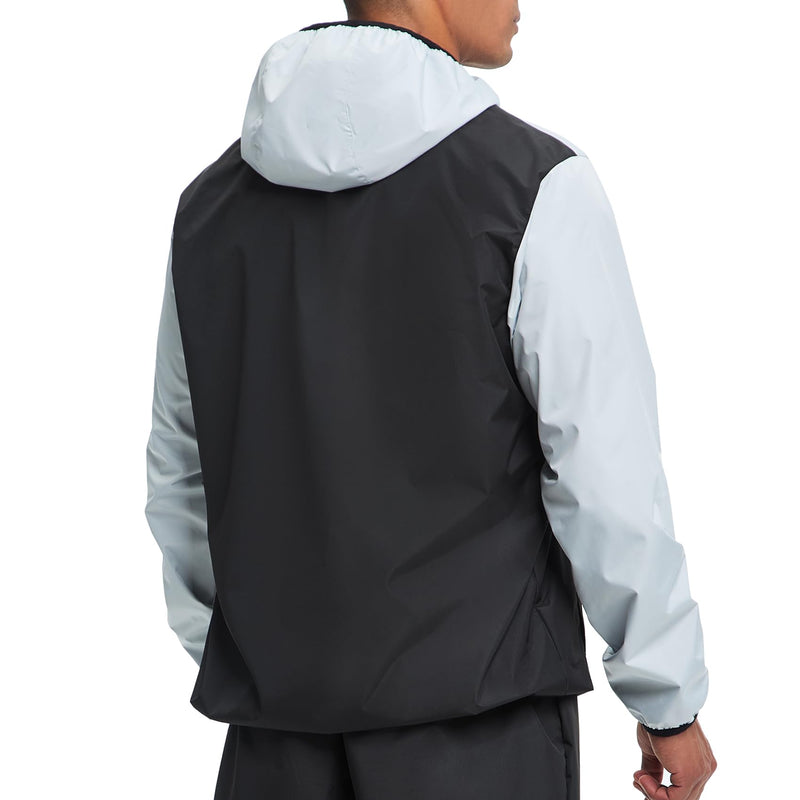 HOTSUIT Sauna Suit for Men Weight Loss Sweat Suits Gym Workout Exercise Sauna Jacket Pant Full Body Only White Jacket Large