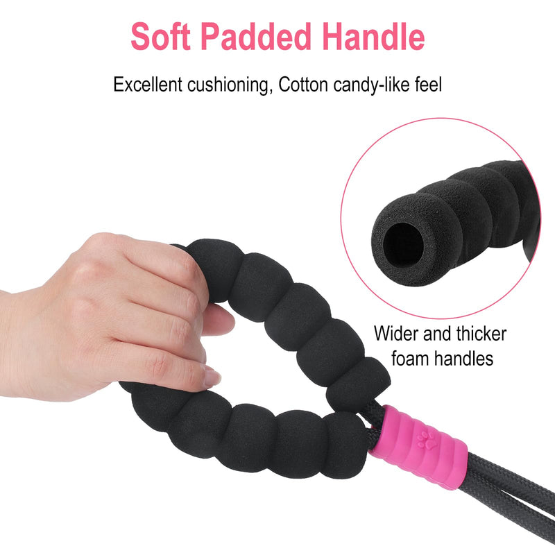 Double Dog Leash for Two Dogs,Dual Hands Free Dog Leashes,360 Swivel No Tangle Walking Leash,Soft Padded Handle,Adjustable Crossbody Waist Rope for Small Medium Large Dogs,Black Black - BeesActive Australia
