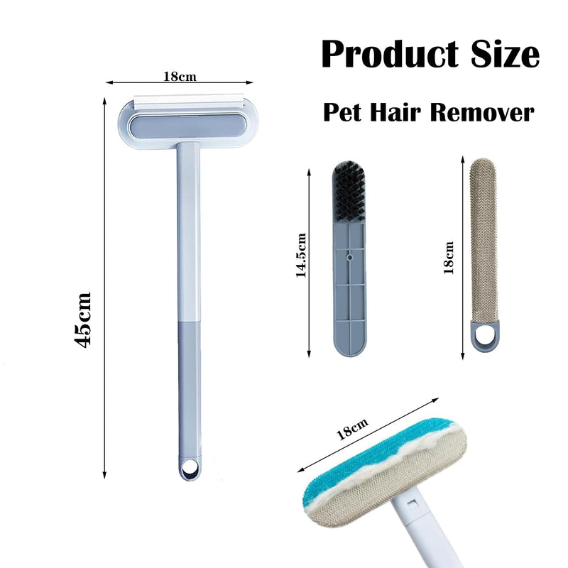 Pet hair remover, animal hair remover, lint brush animal hair set, cat hair remover reusable, animal hair remover lint brush for sofas, scratching posts and carpet - BeesActive Australia