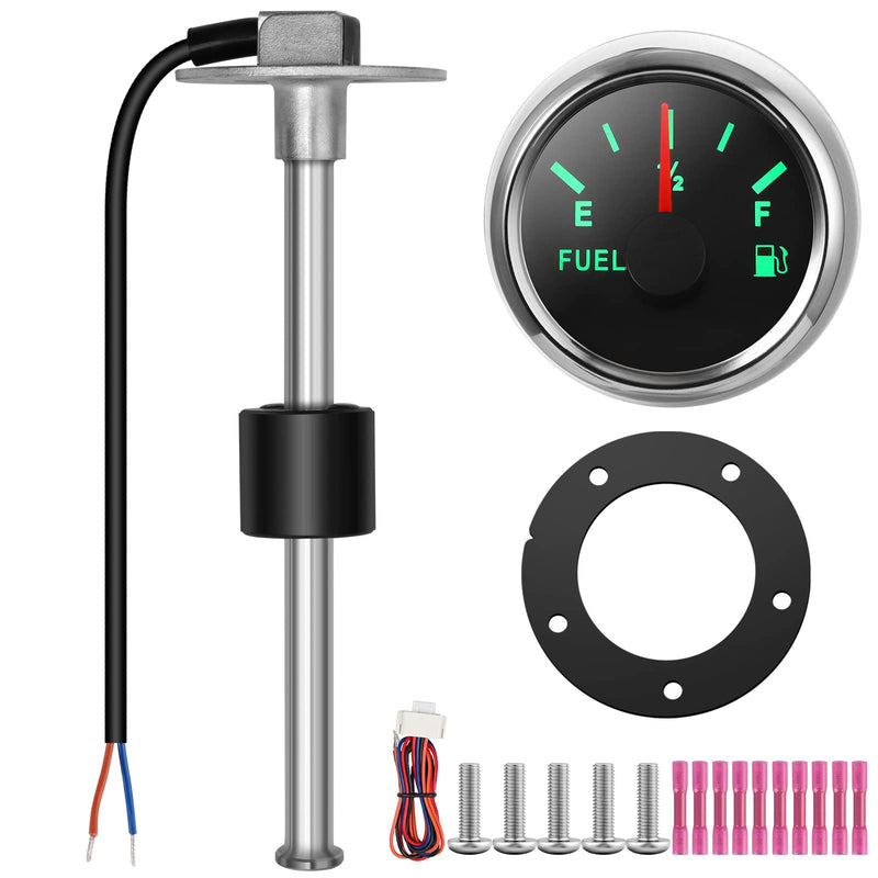 RUPSE Fuel Sender Unit Boat Fuel Tank Sending Unit Fuel Water Level Sensor Stainless Steel Fuel Sender and Fuel Gauge for Boat Car Truck RV (10"(250mm)) 10" - BeesActive Australia