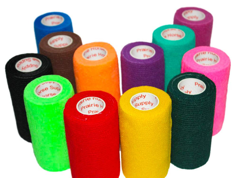4 Inch Self Adhesive Medical Bandage Wrap Sport Tape (Variety) (24 Pack) Strong Elastic Self Adherent Cohesive First Aid Sport Flex Rolls for Wrist Ankle Knee Sprains and Swelling Variety 4 Inch (Pack of 24) - BeesActive Australia