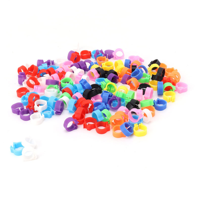 200PCS Pigeons Leg Rings Lightweight Compact Foot Bands Colorful Chicken Ankle Clips for Easy Identification - PawsPlanet Australia