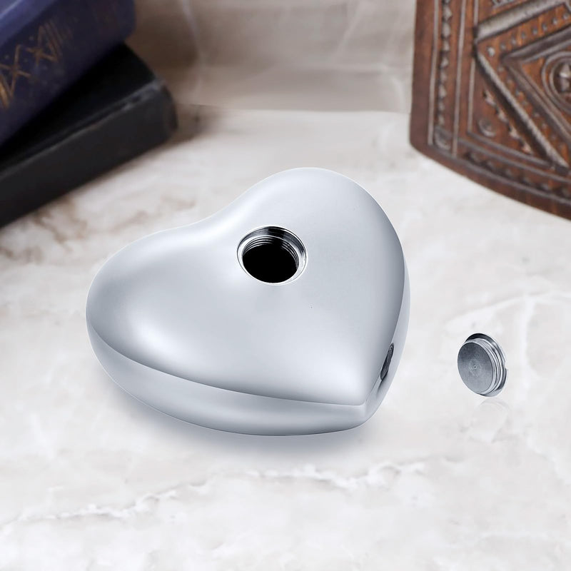 AIWENXI Pet Urn Memorial Container Jar Pot Urn Memorials Keepsake Pet Dog Cat Urn Mini Urn Memorial Urn for Cremation Ashes (Bird Silver) Bird Silver - BeesActive Australia