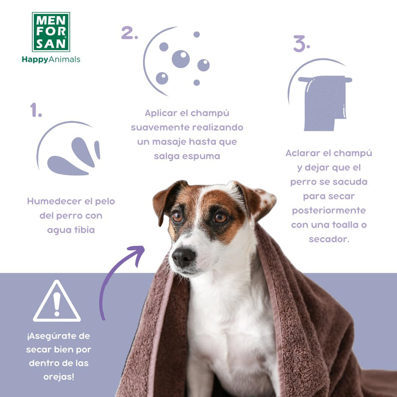 MENFORSAN White Shampoo for Dogs | Color intensification | Shine enhancer | Removes orange tones | Deep moisturizer | 1L - BeesActive Australia