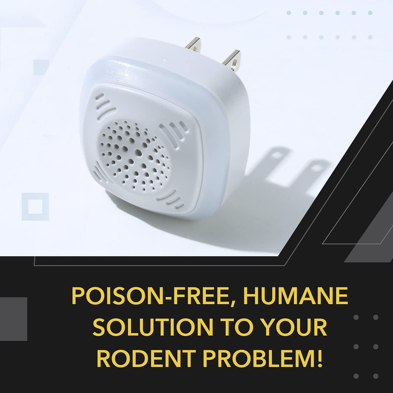 OW-5 Ultrasonic Rodent Repellers 4 Pack, Effectively Repel Rodents While 100% Silent & Safe to Humans and Non-Rodent Pets, White 4 Pack Ultrasonic Rodent Repellers - BeesActive Australia