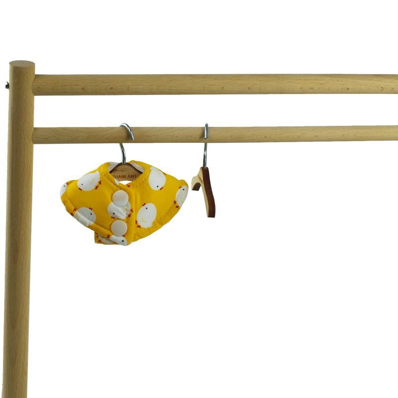 Bird Collars for Monk Parakeets Feather Plucking,Sun Conures Anti-bite Elizabethan Soft Collars,Cockatiels Parrot Recovery Cones Neck Quaker Parrot Feather Protection Collar with Wood Hanger Yellow-B - BeesActive Australia