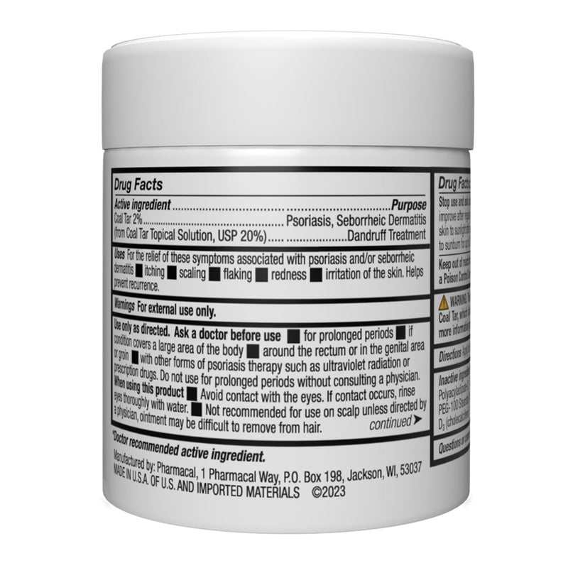 MG217 2% Coal Tar Ointment for Psoriasis, Extra Strength Multi Symptom Relief, Effectively Relieves Itching, Scaling, Redness, Vitamin A, D and E, 4 oz Jar - BeesActive Australia