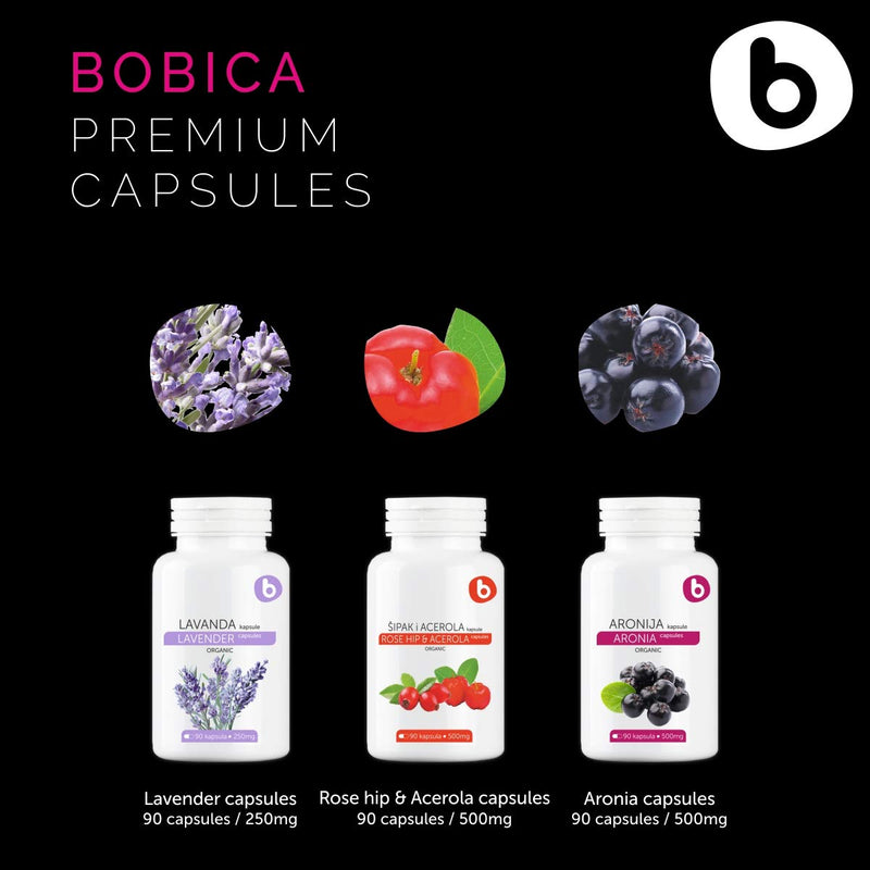 b Natural RoseHips & Acerola Capsules - Plant Based Vitamin C 1000mg from Acerola Cherry Powder & Rosehip Powder - Without Ascorbic Acid - Supports Immune Health - GMO Free - 90 Vegan Capsules