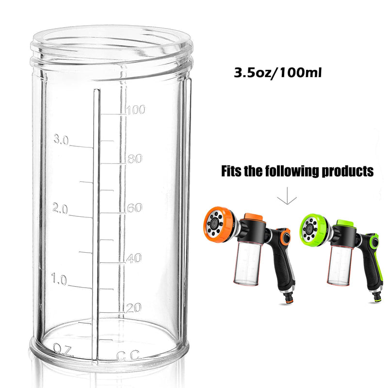 Dog Wash Hose Attachment Soap Bottle Replacement, 3.5oz/100ml Foam Cannon Cup for Dog Washing Sprayer - PawsPlanet Australia