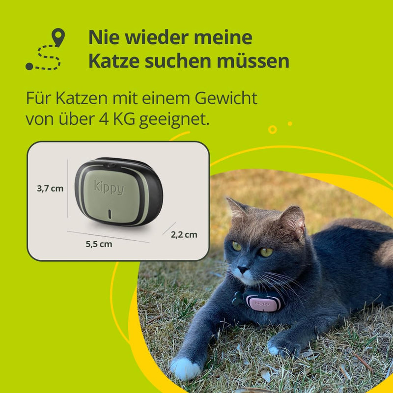 Kippy EVO GPS Dog Finder for Dogs, Water Resistant, Surround Tracking, GPS for Dogs with Dog Activity Notifications, Dedicated App, Green - BeesActive Australia