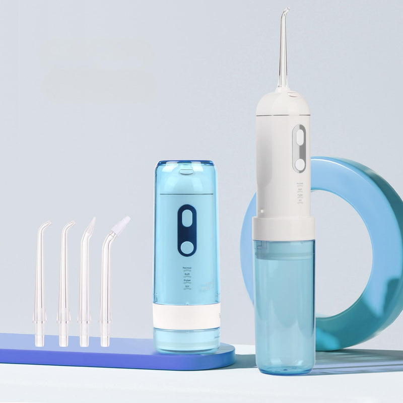 Water Dental Flosser Pick for Teeth,Cordless Portable Oral Irrigator 200ML Rechargeable Home&Travel Power Flosser,4 Modes&IPX7 Waterproof Electric Water Flosser for Teeth