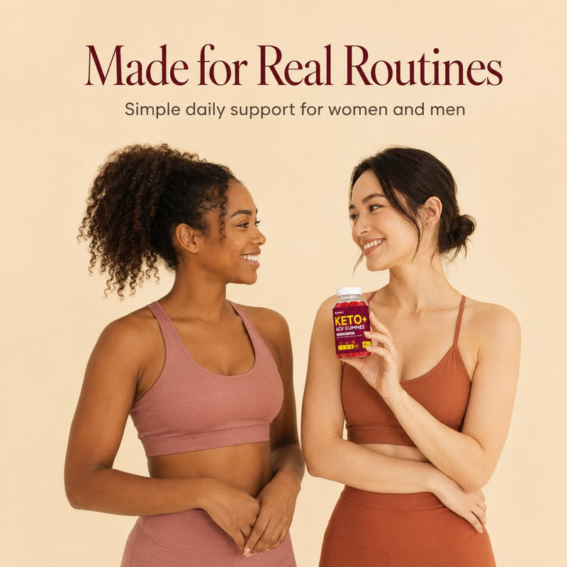 ACV Gummies with Mother, 1500 mg per Serving, 120 Count, 2 Pack | Two 60-count bottles with pomegranate, beet root and B vitamins for a convenient daily supplement routine.