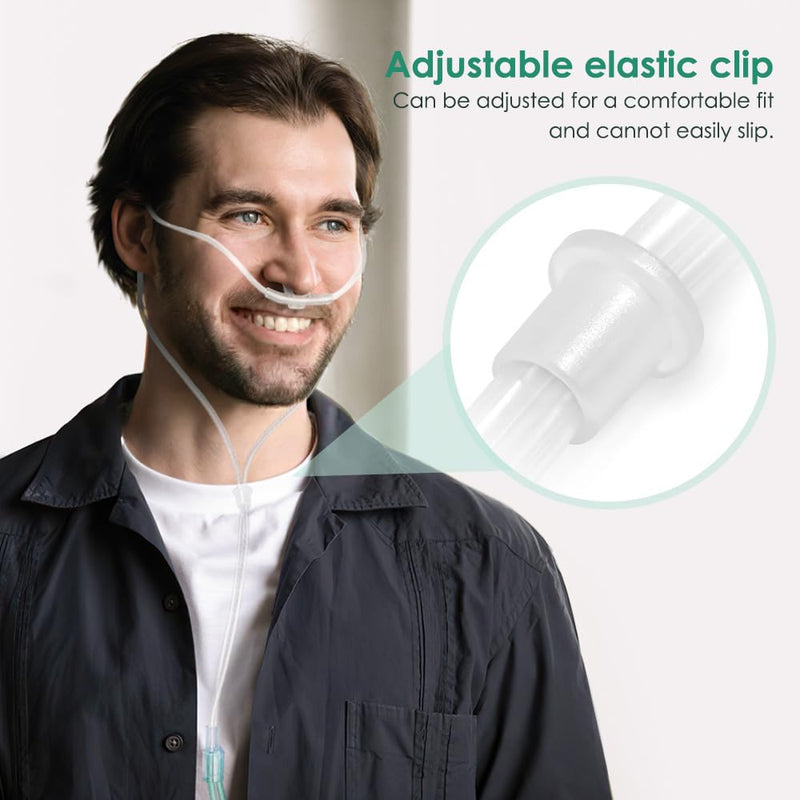 Adult Standard Nasal Cannula –10-Pack Soft Green Oxygen Tubing (7 ft) High Visibility, Kink-Resistant & Lightweight 10Pack-7Ft - BeesActive Australia