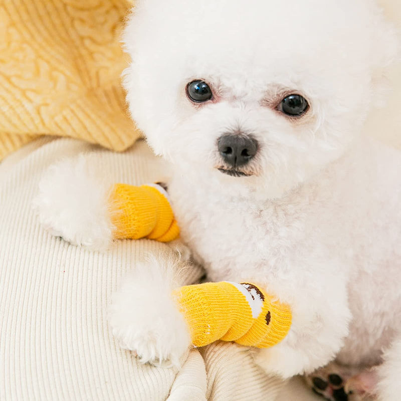 Elastic Knitted Warm Hock Covers, Dog Elbow Sleeve, Pet Elbow Protector for Small, Medium Dogs & Cats (Small, <= 2.2 lbs)