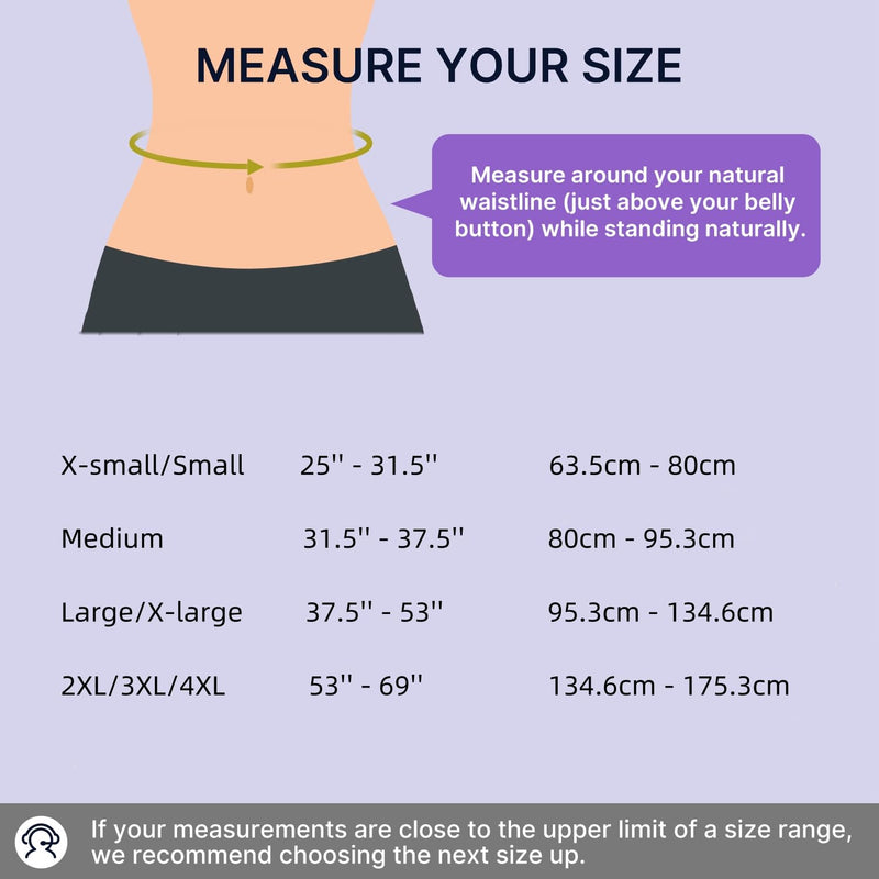 Fit Geno Back Brace for Lower Back Pain Women: Adjustable Lumbar Support Brace for Pain Relief - Breathable Waist Belt for Comfort - L/XL Purple