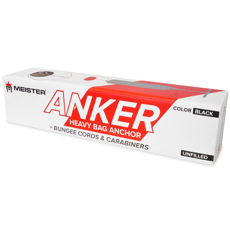 Meister Anker Double-End Boxing Heavy Bag Floor Anchor ANKER w/ 10" & 24" Bungees